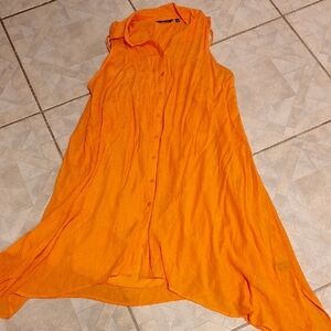 y Mile Gabrielle Button 2 Pc Sleeveless Plus Size Dress 2X